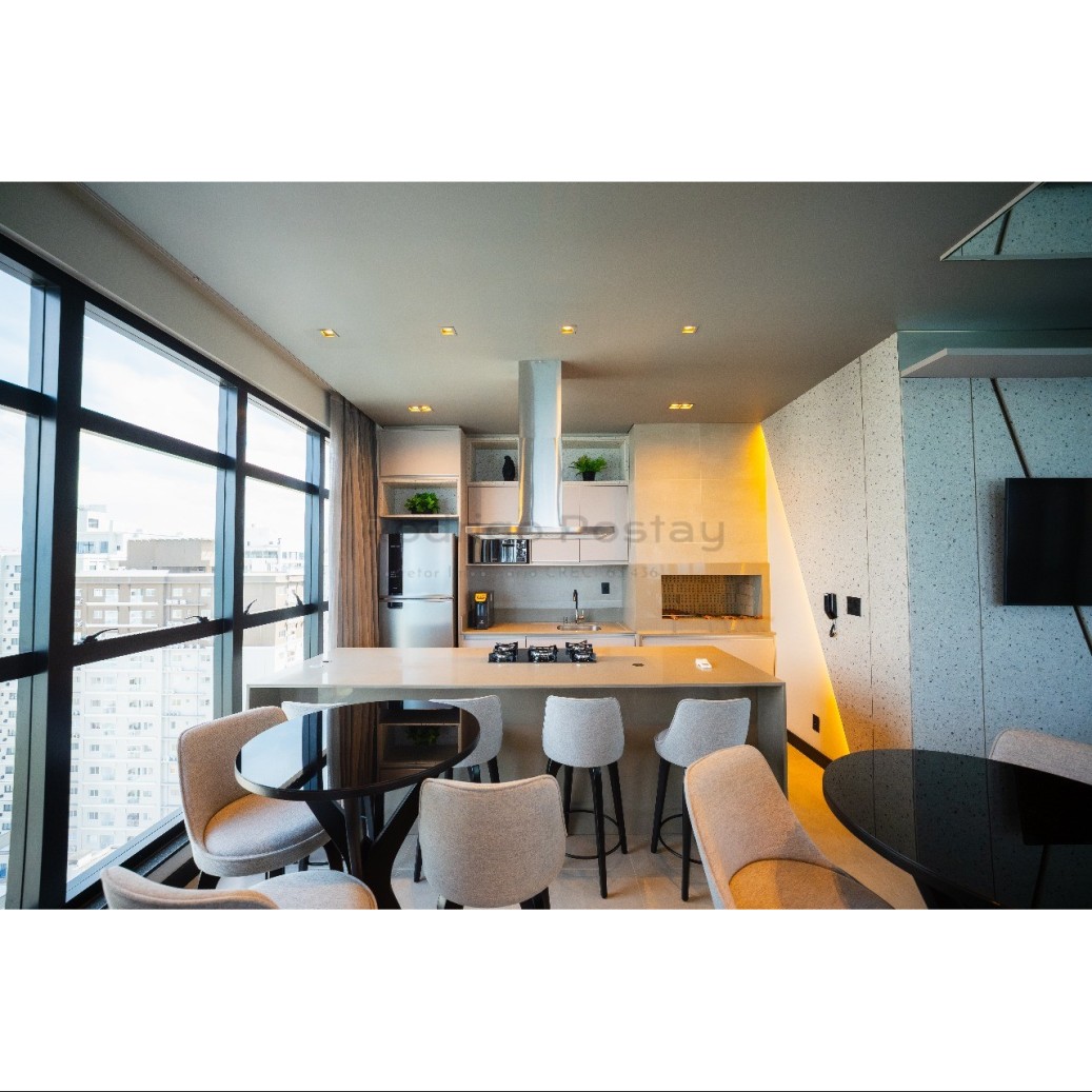 Apartamento com vista mar espetacular no Villa Horizon - Meia Praia