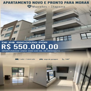 🏖️ APARTAMENTO NO MORRETES NO RESIDENCIAL ARVOREDO